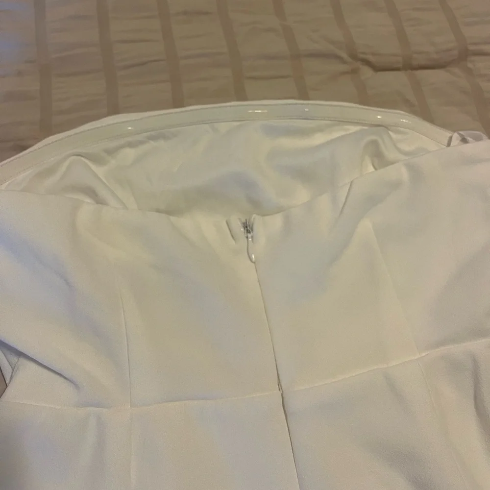 Hello Molly Asymmetrical White Dress - Picture 4 of 5